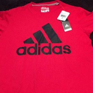 Brand NWT Red Adidas Tshirt